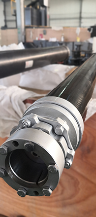 Carbon fiber disc couplings for Gantry machine are being assembled.